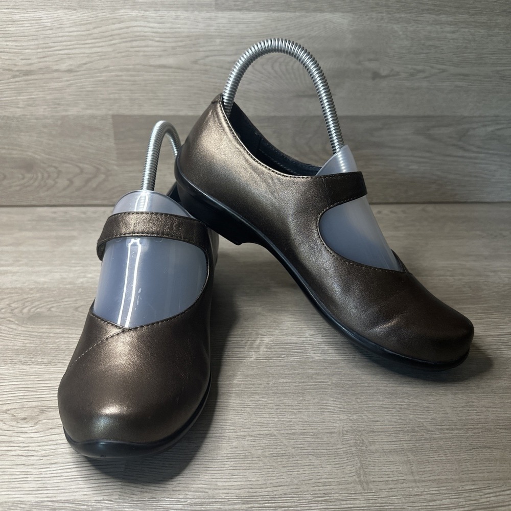 Dansko Women Opal Mary Jane Shoes Metallic Brown Leather‎ 36 US  5.5-6 VERY NICE